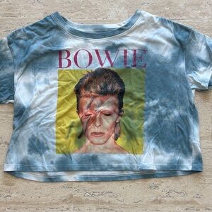 Bowie Graphic Tee - Blue Tie-Dye